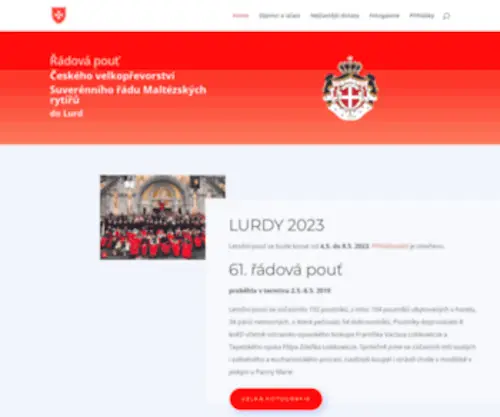 Lurdy.eu(Řádová pouť do Lourdes) Screenshot
