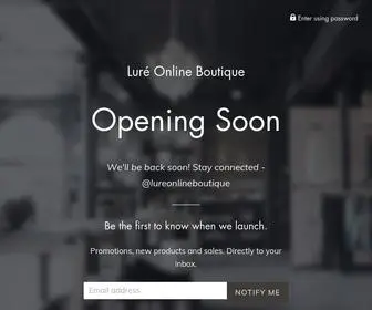 Lureonlineboutique.com(Luré) Screenshot