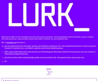 Lurk.org(Lurk) Screenshot