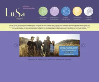 Lusaorganics.com(LüSa Organics) Screenshot