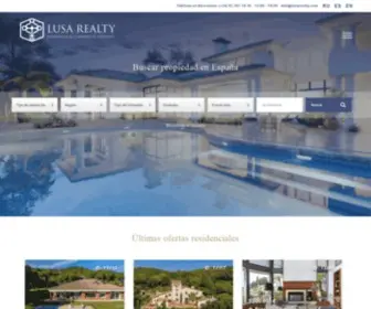 Lusarealty.es(Luxury Real Estate in Barcelona Spain) Screenshot
