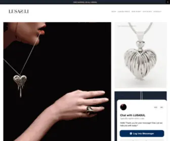 Lusasul.com(Contemporary Mexican Jewelry Design) Screenshot