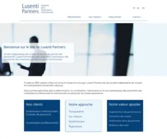 Lusenti-Partners.ch(Lusenti Partners) Screenshot