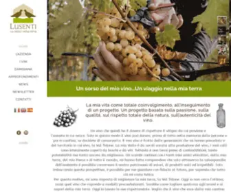 Lusentivini.it(Lusenti Azienda vitivinicola) Screenshot