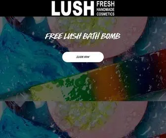 Lushbombfree.com(Win A Free Lush Bath Bomb) Screenshot