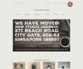 Lushglassdoor.com(Singapore's Favorite Terrarium Store) Screenshot