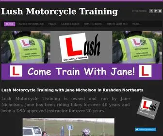 Lushmct.co.uk(Lush Motorcycle Training) Screenshot