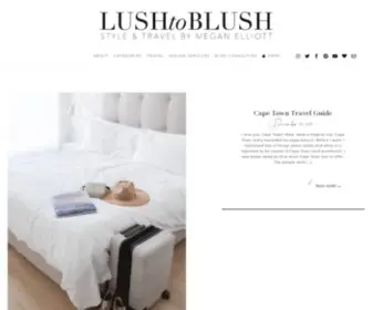 Lushtoblush.com(Megan Elliott) Screenshot