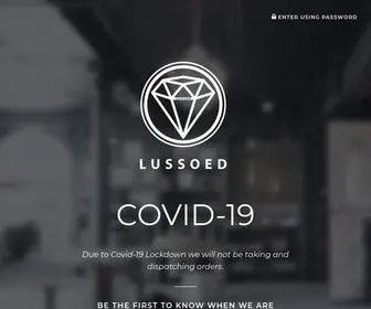 Lussoed.com(Lussoed is a luxury clothing retailer specialising in highly sought and limited) Screenshot