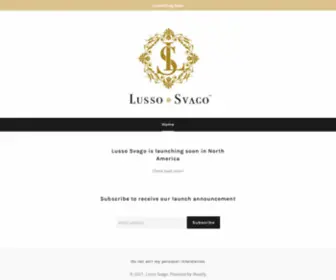 Lussosvago.com(Lusso Svago) Screenshot