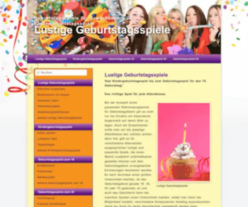 Lustige-Geburtstagsspiele.com(Lustige Geburtstagsspiele) Screenshot