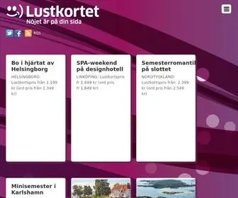 Lustkortet.se(Nöjet är på din sida) Screenshot
