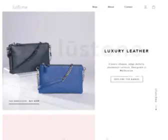 Lustonelabel.com(Stylish Leather Bags and Accessories) Screenshot