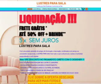 Lustresparasala.com(LUSTRES PARA SALA) Screenshot