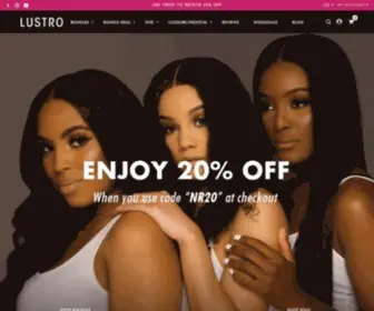 Lustrohair.com(Lustro Hair) Screenshot