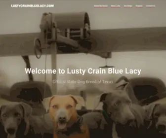 Lustycrainbluelacy.com(Official State Dog Breed of Texas) Screenshot