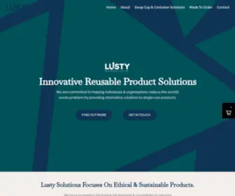 Lustysolutions.com(Lusty Reusable Product Solutions) Screenshot