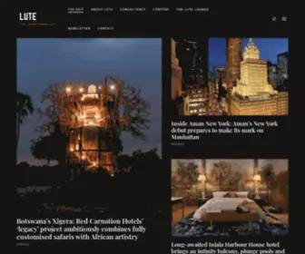 Lute.co(Luxury-travel consultancy, content and branding) Screenshot