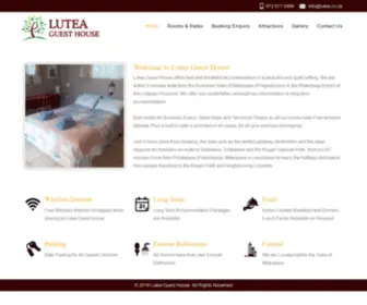 Lutea.co.za(Lutea Guest House) Screenshot