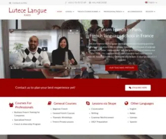 Lutece-Langue.com(Learn French in Paris) Screenshot
