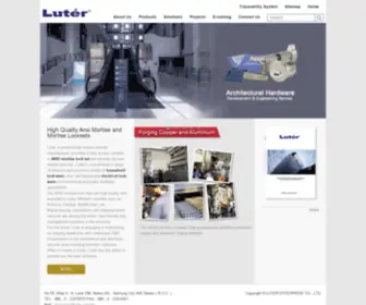 Luter.com.tw(ANSI Mortise Locksets Supplier and Manufacturer) Screenshot