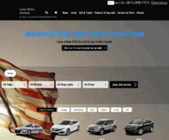 Luterileyhonda.com(New & Used Honda Vehicles) Screenshot