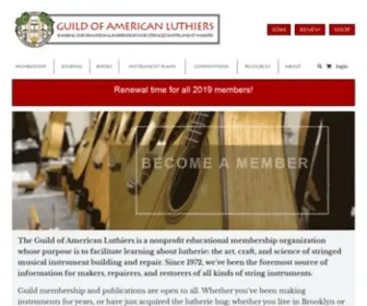 Luth.org(The Guild of American Luthiers) Screenshot