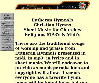 Lutheran-HYmnal.com(Hymn Site of Lutheran Hymnal Com) Screenshot