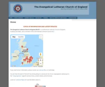 Lutheran.co.uk(The Evangelical Lutheran Church of England) Screenshot