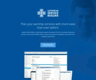 Lutheranservicebuilder.com(Web-Based Worship Service Planning) Screenshot