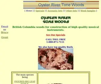 Luthierwoods.com(Oyster River Tone Woods) Screenshot