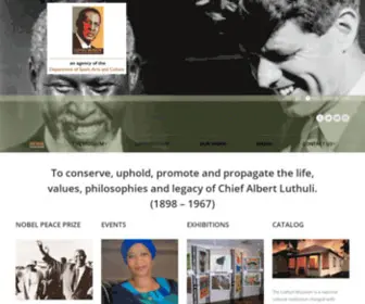 Luthulimuseum.org.za(The Official Museum Commemorating Chief Albert Luthuli) Screenshot