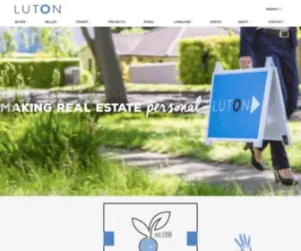 Luton.com.au(Canberra's #1 Real Estate Agency) Screenshot