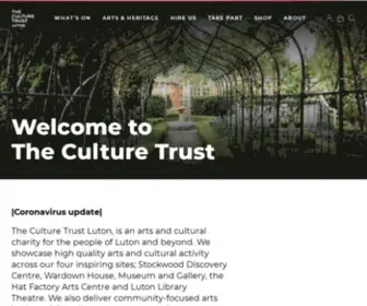 Lutonculture.com(The Culture Trust) Screenshot