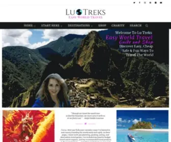 Lutreks.com(Lu Treks Easy Budget World Travel) Screenshot