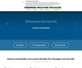 Lutronik.de(State-of-the-Art Software-Lösungen für die Digitalisierung von Versicherungsvermittlung) Screenshot