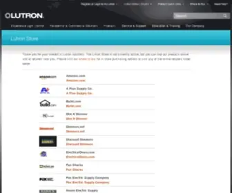 Lutronstore.com(Lutron Store) Screenshot