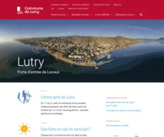 Lutry.ch(Site officiel de la Commune de Lutry) Screenshot