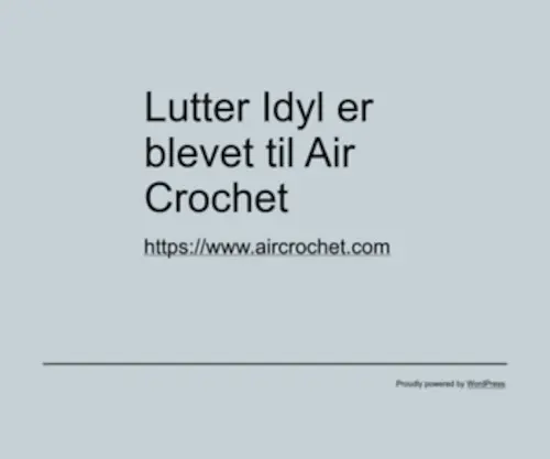 Lutteridyl.dk(Air Crochet) Screenshot