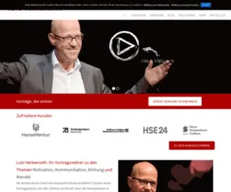 Lutz-Herkenrath.de(Vortragsredner für Kommunikation und Motivation) Screenshot