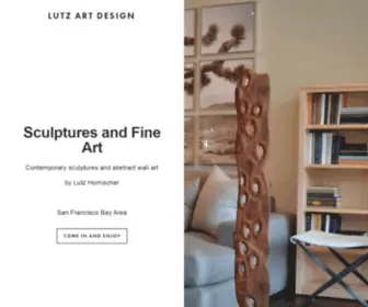 Lutzartdesign.com(Contemporary Sculptures and Abstract Art by Lutz Hornischer) Screenshot