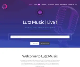 Lutzmusic.com(Lutz Music Home) Screenshot