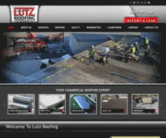 Lutzroofing.com(Michigan Commercial Roofing Contractor) Screenshot