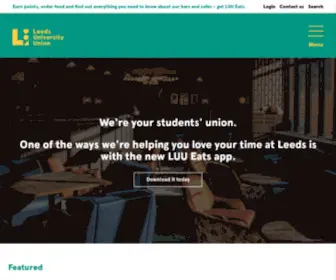 Luu.org.uk(Leeds University Union) Screenshot