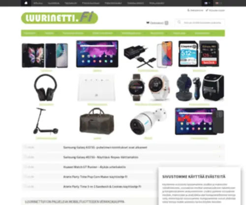 Luurinetti.fi(Mobiilituotteiden erikoiskauppa) Screenshot