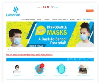 Luv2Pak.com(Retail Packaging) Screenshot