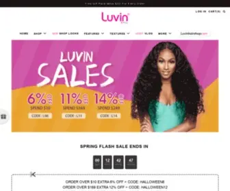 Luvinhairshop.com(Luvin Hair) Screenshot