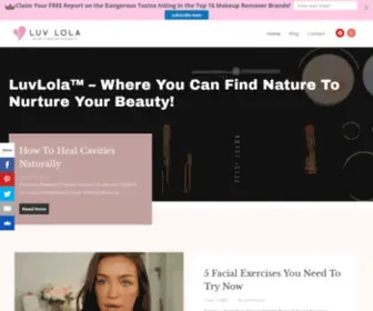 Luvlolaonline.com(Natural Organic Skin Care Solutions) Screenshot