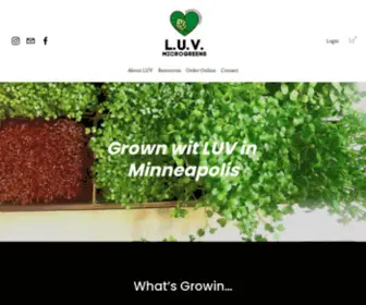 LuvMicrogreens.com(LUV Microgreens LLC) Screenshot