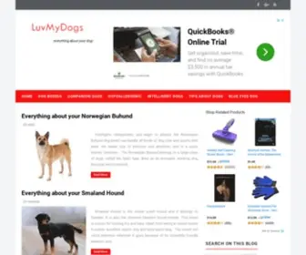 LuvMydogs.com(LUV My dogs) Screenshot